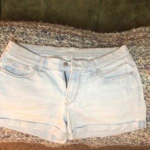 Light Wash Denim Shorts